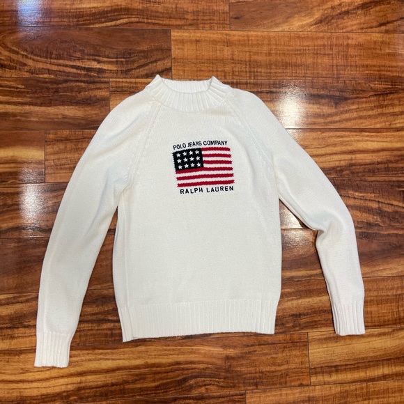 Polo Ralph Lauren Flag Sweater Small - Picture 2 of 8